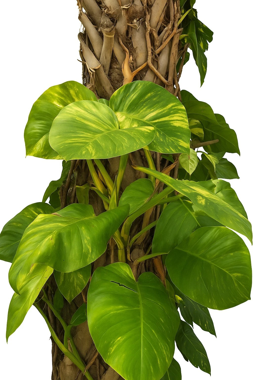 Golden Pothos Rooted Node Cuttings – 3 Variegated Indoor Climbing Plant Epipremnum Aureum