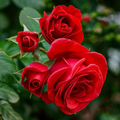 Unrooted Eternity Red Rose Cuttings Set of 3 for Propagation Grafting | Deep Red Blooms Rosa spp.